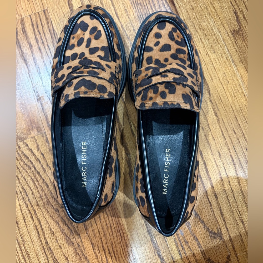 Marc Fisher Lug Sole Penny Loafers - Picture 2 of 7